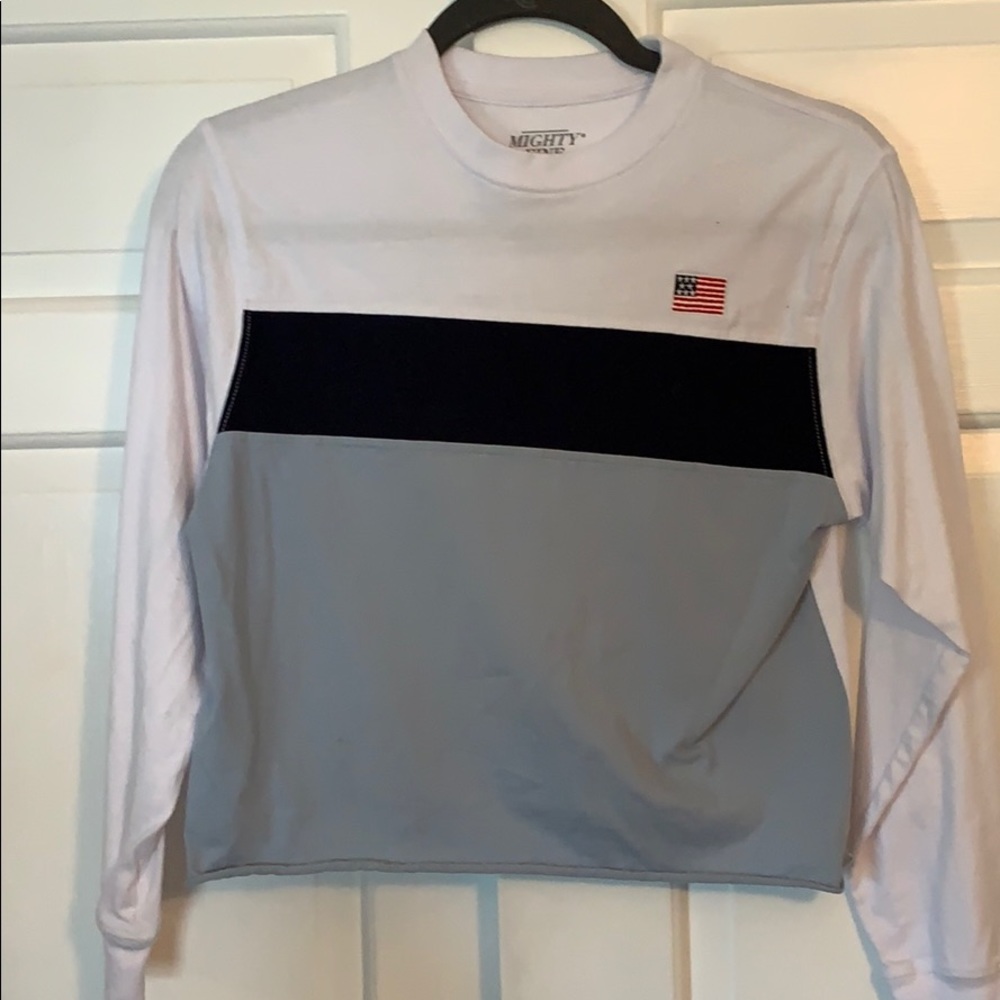 Cropped long sleeve tee